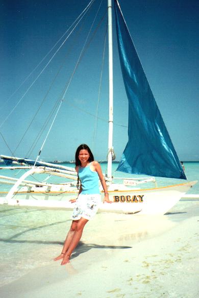 Ann-Christin mit Segelboot